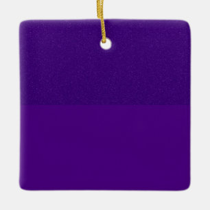 Ornamento De Cerâmica Ornament Cerâmico Púrpura De Dois Tons (Personaliz