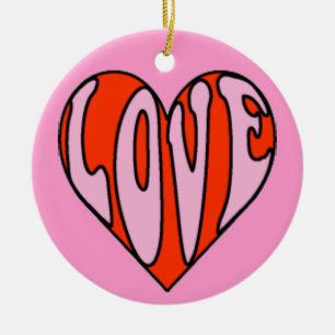 Ornamento De Cerâmica Ornament de amor