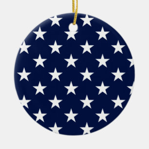 Ornamento De Cerâmica Ornament de bandeira americana