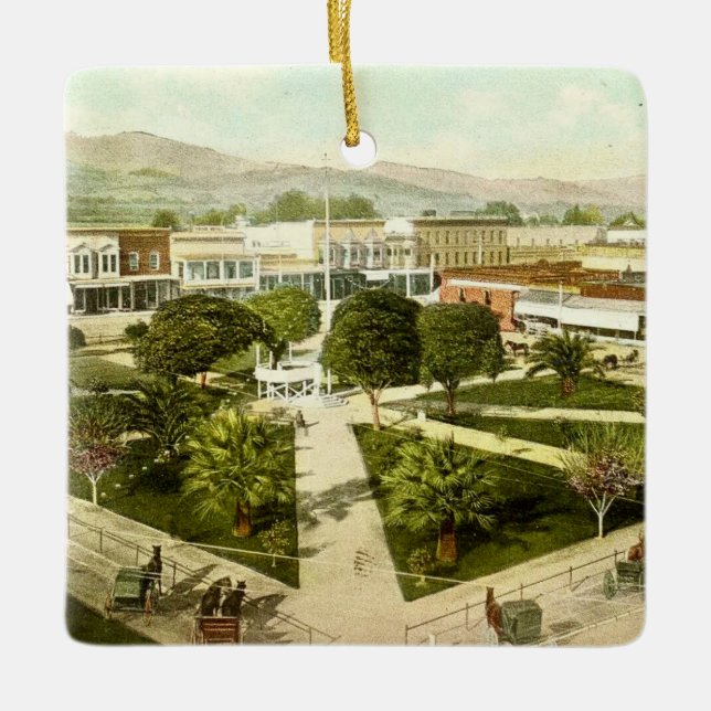 Ornamento De Cerâmica Ornament de Casamento de Healdsburg (Frente)