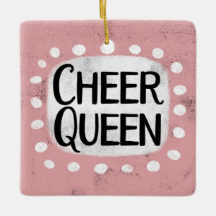Ornamento De Cerâmica Ornament de Cheer Queen