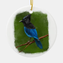 Ornamento De Cerâmica Ornament de Stellar's Jay