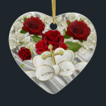 Ornamento De Cerâmica Ornament Deco de Casamento<br><div class="desc">Ornament Deco de Casamento</div>