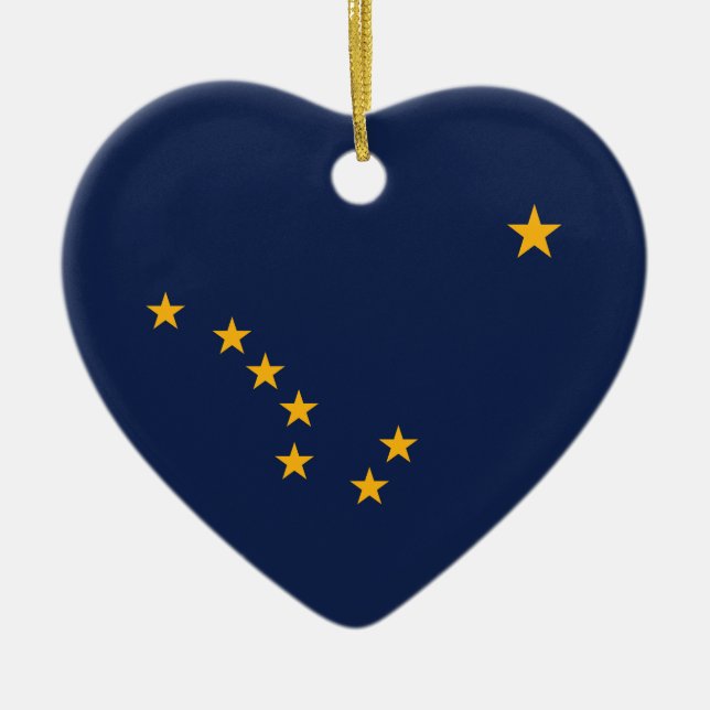 Ornamento De Cerâmica Ornament do Alaska (Frente)