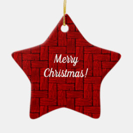 Ornamento De Cerâmica Ornament Garnet Christmas Star