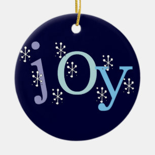 Ornamento De Cerâmica Ornament Joy Holiday Keepsasasasak