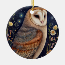 Ornamento De Cerâmica Ornament Midnight Owl