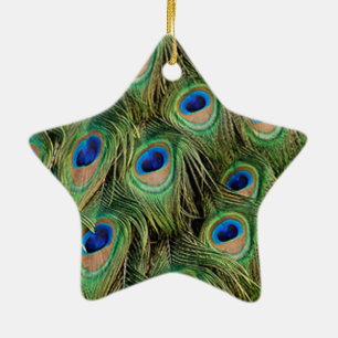 Ornamento De Cerâmica Ornament Peacock Star