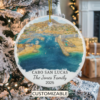 Ornamento De Cerâmica Ornament Personalizado Cabo San Lucas, México