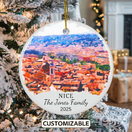 Ornamento De Cerâmica Ornament Personalizado de Nice, Gift França