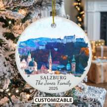 Ornament Personalizado de Salzburgo, Áustria - Pre