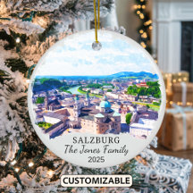 Ornament Personalizado de Salzburgo, Áustria - Pre