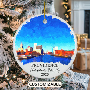 Ornamento De Cerâmica Ornament Personalizado, Rhode Island