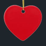 Ornamento De Cerâmica Ornament Red Heart<br><div class="desc">Um ornamento de coração vermelho que combina com o clássico coração vermelho nesta loja.</div>