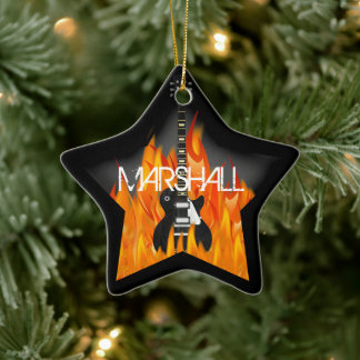 Ornamento De Cerâmica Ornament Rock Star Personalizado