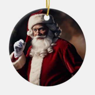 Ornamento De Cerâmica Ornament Santa Claus
