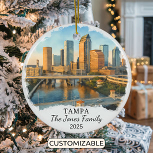 Ornamento De Cerâmica Ornament Tampa Personalizado, Flórida