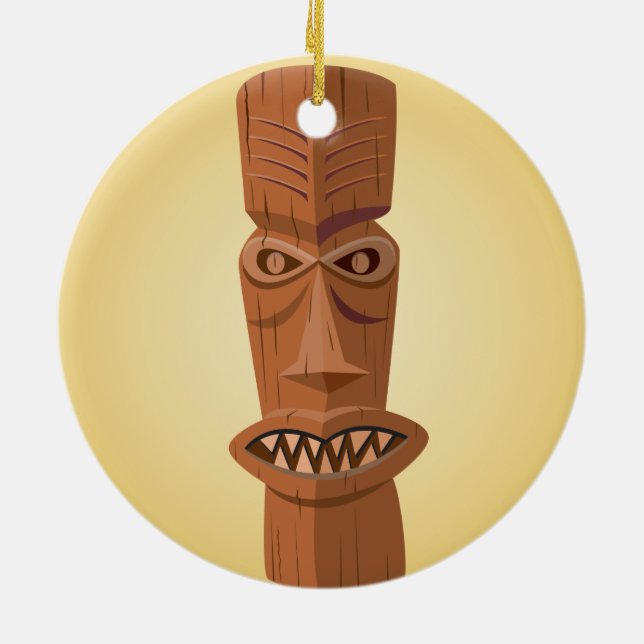 Ornamento De Cerâmica Ornament Tiki (Traseira)