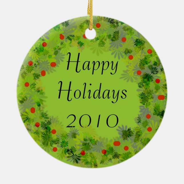 Ornamento De Cerâmica Ornament - Wreath (Traseira)