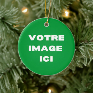 Ornamento De Cerâmica Ornement - Votre image ici - personnalisée