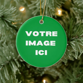 Ornamento De Cerâmica Ornement - Votre image ici - personnalisée