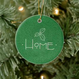 ORNAMENTO DE CERÂMICA ORNO DOMÉSTICO, COM MENSAGEM PERSONALIZADA NA PART