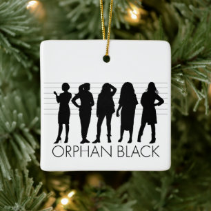 Ornamento De Cerâmica Orphan Black Silhouette de caráter
