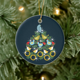 Ornamento De Cerâmica os 12 dias de Natal