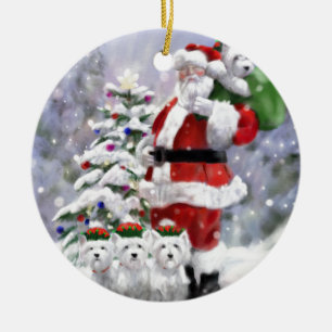 Ornamento De Cerâmica Os ajudantes do papai noel