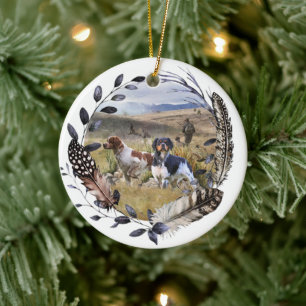 Ornamento De Cerâmica Os espanhóis britânicos, a Bretanha francesa, o cã