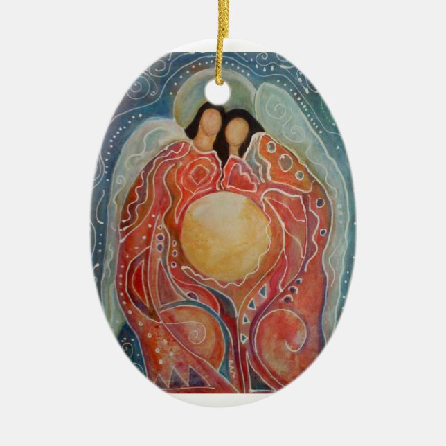 Ornamento De Cerâmica Os guardas (Frente)