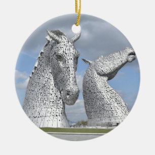 Ornamento De Cerâmica os Kelpies, parque da hélice, Falkirk, Scotland