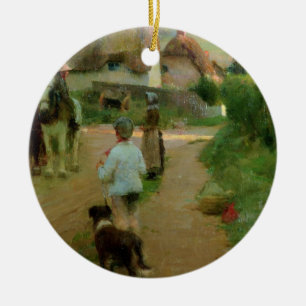 Ornamento De Cerâmica Os Loiterers, 1888 (óleo em canvas)