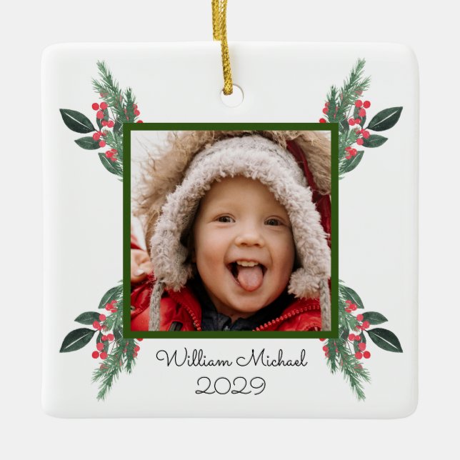 Ornamento De Cerâmica Os Melhores Avós No Natal (Frente)