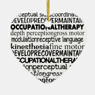 Ornamento De Cerâmica Os melhores presentes da terapia ocupacional