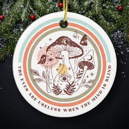 Ornamento De Cerâmica Os Olhos São Inúteis Quando A Mente Está Cega Boho