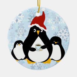 Ornamento De Cerâmica Os Pinguins Precisam De Quebras Também
