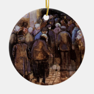 Ornamento De Cerâmica Os Pobres e Dinheiro por Vincent van Gogh