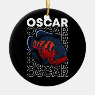 Ornamento De Cerâmica Oscar Fish Style Monster Fish Keeper