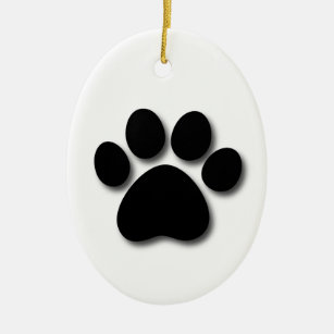 Ornamento De Cerâmica Osso de cão e presente temático Z33 do animal de
