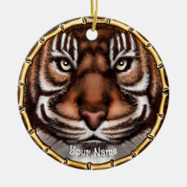 Ornamento De Cerâmica Ossos de Tigre