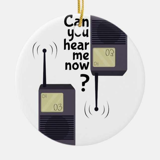 Ornamento De Cerâmica Ouça-me (Frente)