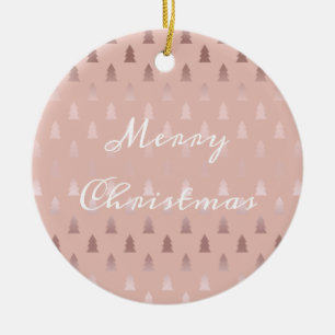 Ornamento De Cerâmica Ouro cor-de-rosa elegante e teste padrão