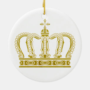 Ornamento De Cerâmica Ouro Crown + suas ideias