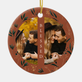 Ornamento De Cerâmica Ouro Greenerescente Tipo Abençoado Foto Terracotta