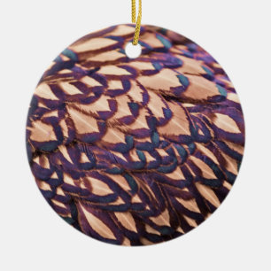 Ornamento De Cerâmica Ouro Lacrado Frango Wyandotte