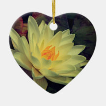 Ouro Water Lily 2 Cerâmica Ornament