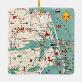 Ornamento De Cerâmica Outer Banks North Carolina Postcard