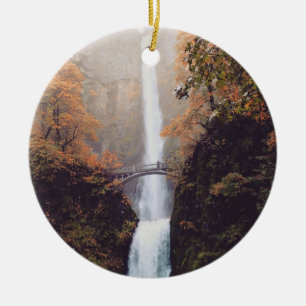 Ornamento De Cerâmica Outono em Multnomah Falls, OR