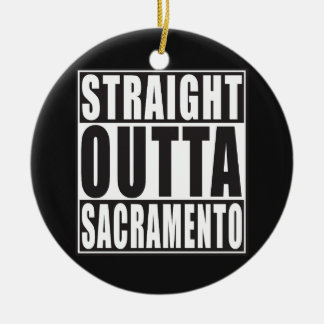 Ornamento De Cerâmica Outta reto Sacramento Califórnia